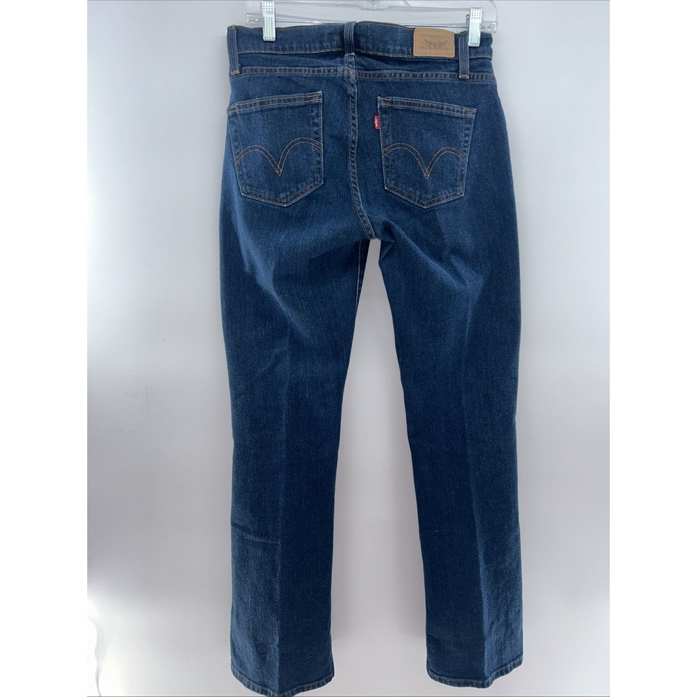 Levi's 529 Jeans Women's 8 Long Cotton Denim Bootcut Leg Curvy Dark Wash Stretch